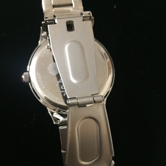 BETSY JOHNSON MOTHER OF PEARL CRYSTAL ANGEL WATCH - Picture 3 of 4